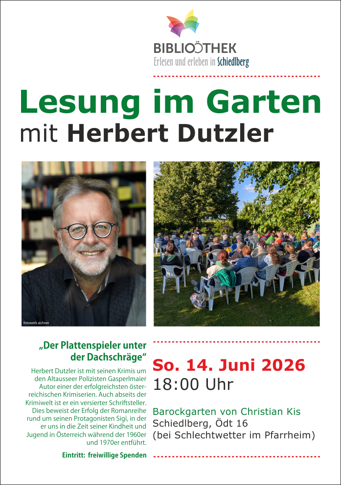 Lesung im Garten 2026